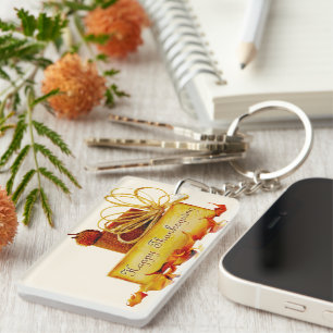 Porte-clefs l'ambiance chaleureuse et festive de Thanksgiving