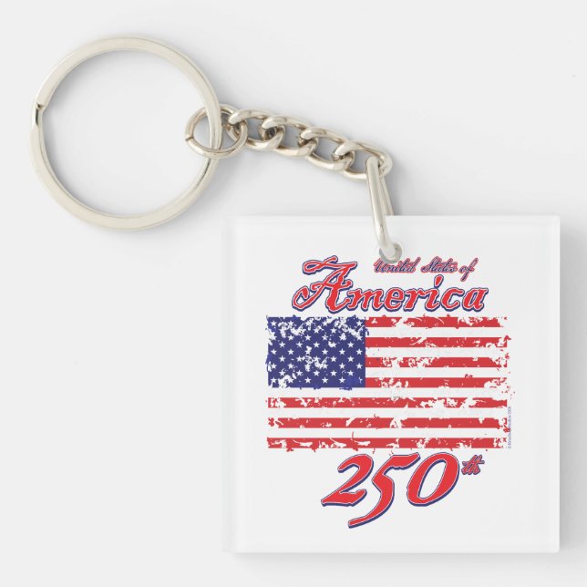 Porte-clefs L'Amérique célèbre ses 250 ans (Devant)