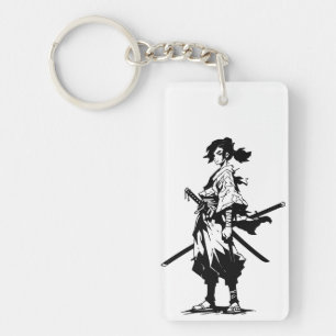 Porte-clefs Lames jumelles, cœur féroce (Beauté d'anime)