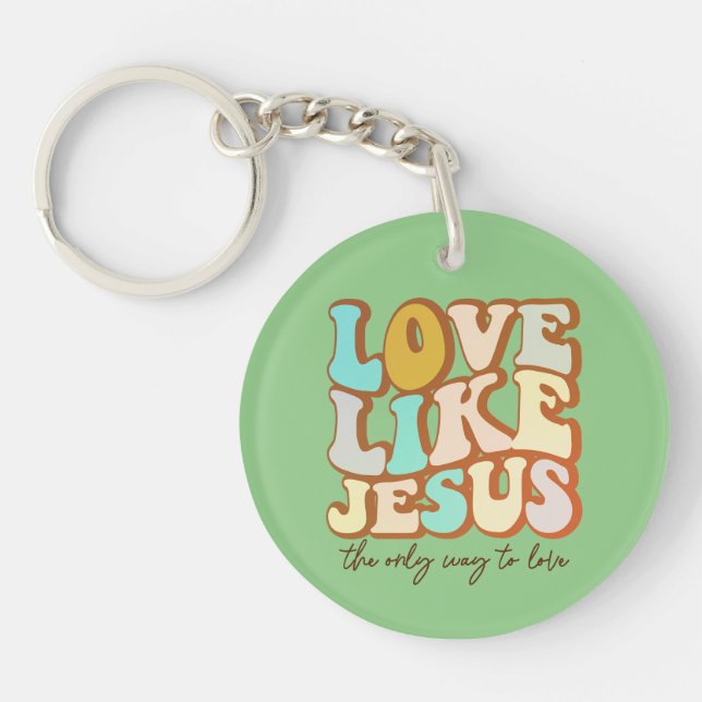 Porte-clefs L'amour comme Jésus chrétien (Devant)