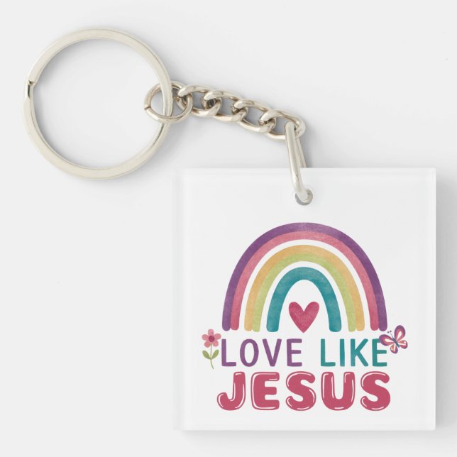 Porte-clefs L'Amour Comme Jésus, La Foi Inspirée, (Devant)