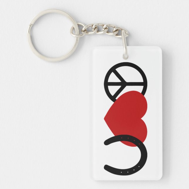 Porte-clefs L'amour de la paix (Devant)
