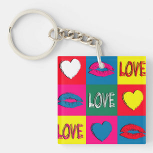 Porte-clefs L'amour de l'art pop