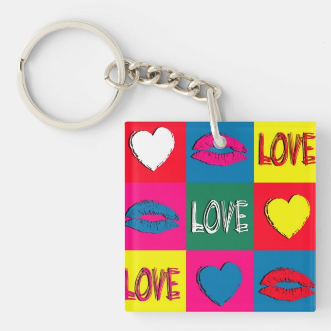 Porte-clefs L'amour de l'art pop (Devant)