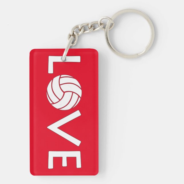 Porte-clefs L'amour du volleyball (Dos)
