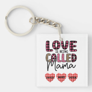 Porte-clefs L'amour est appelé maman, personnalisable maman ca