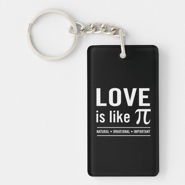 Porte-clefs L'amour est comme pi (Devant)