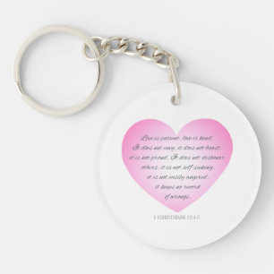 Porte-clefs L'amour est une citation du patient Valentine PO