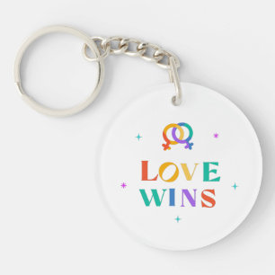 Porte-clefs L'amour gagne Rainbow