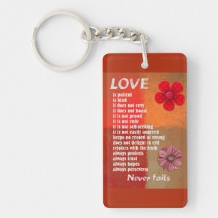 Porte-clefs L'amour ne manque jamais Porte - clé