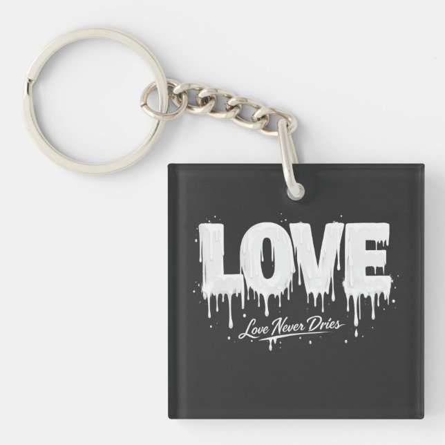 Porte-clefs L'amour ne sèche jamais (Devant)