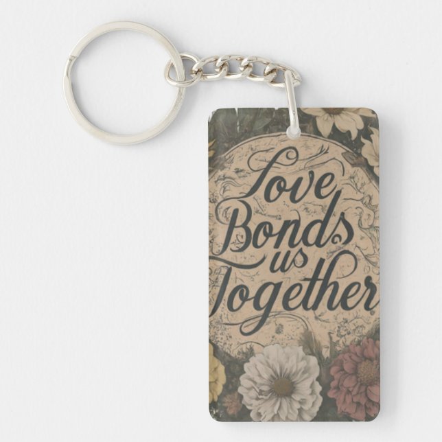 Porte-clefs L'amour nous lie ensemble (Devant)