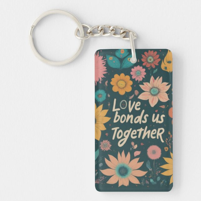 Porte-clefs L'amour nous lie ensemble Porte - clé (Devant)