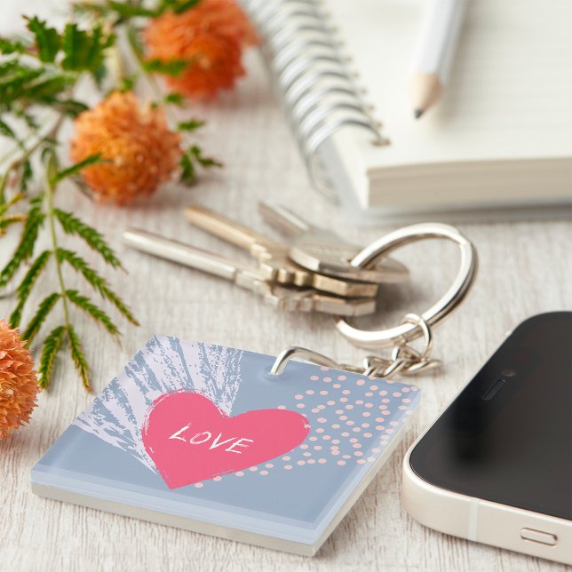Porte-clefs L'amour sur un coeur (Créateur téléchargé)