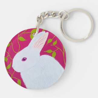Porte-clefs Lapin Blanc 