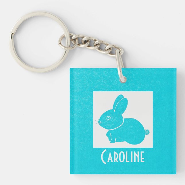 Porte-clefs Lapin en latin (Devant)