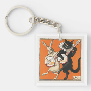 Porte-clefs Lapin et chat dansants musicaux