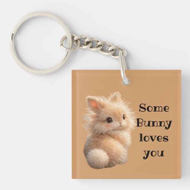 Porte-clefs Lapin flou (Devant)