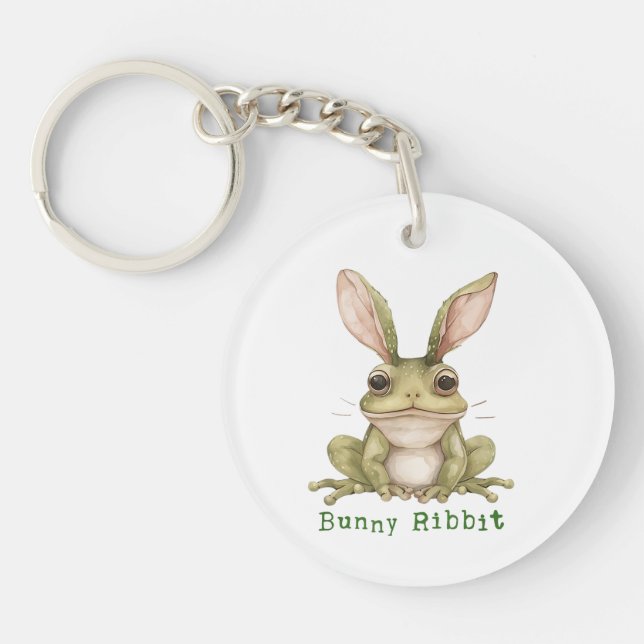 Porte-clefs Lapin Grenouille Lapin Flexible Oreilles Toad Drôl (Devant)