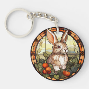 Porte-clefs Lapin lapin en verre doux