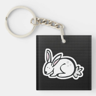 Porte-clefs Lapin mignon ; Lisse