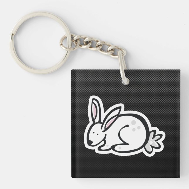 Porte-clefs Lapin mignon ; Lisse (Devant)