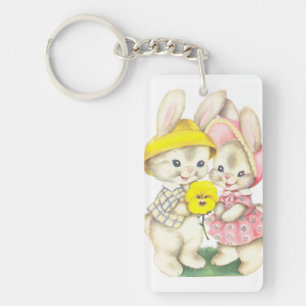Porte-clefs Lapins mignons