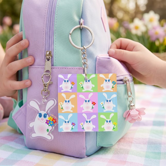 Porte-clefs Lapins Mignons (Créateur téléchargé)