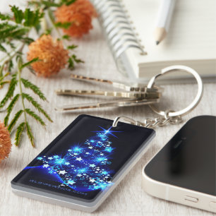 Porte-clefs l'arbre de Noël stylisé et lumineux de SlipperyJoe