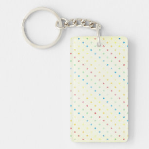Porte-clefs L'arc-en-ciel Girly pointille le point de polka