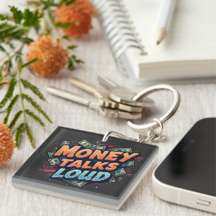 Porte-clefs L'argent parle fort