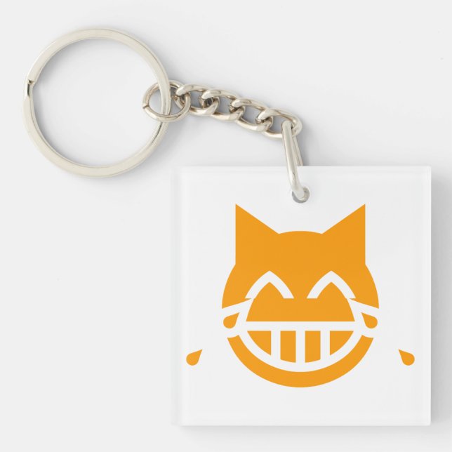 Porte-clefs Larmes de la Joie Chat Emoji (Devant)