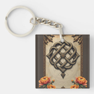 Porte-clefs L'art celtique et la splendeur florale dans des to