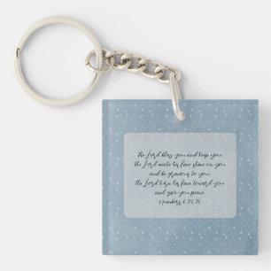 Porte-clefs L'art des versets de la Bible chrétienne