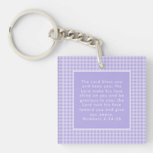 Porte-clefs L'art des versets de la Bible chrétienne