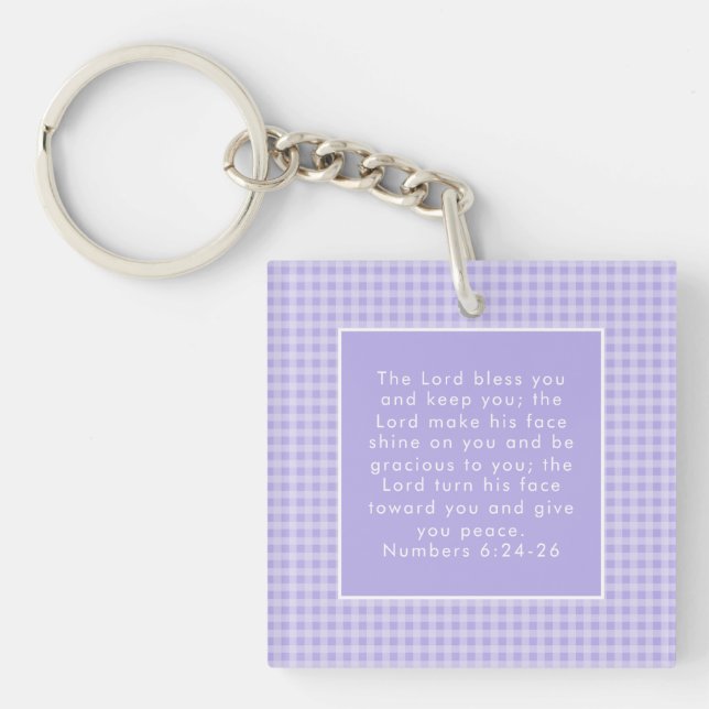 Porte-clefs L'art des versets de la Bible chrétienne (Devant)