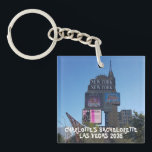 Porte-clefs Las Vegas Casino Enterrement de Vie de Jeune Fille<br><div class="desc">Ce porte-clés photo recto-verso présente une image de New York, New York sur le strip de Las Vegas. Le nom de la future mariée et la date de la fête sont également affichés en caractères gras amusants. Pour modifier ou supprimer le texte et/ou la photo, cliquez sur le bouton Personnaliser....</div>