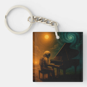 Porte-clefs L'astronaute joue du piano dans la réalité de Spli