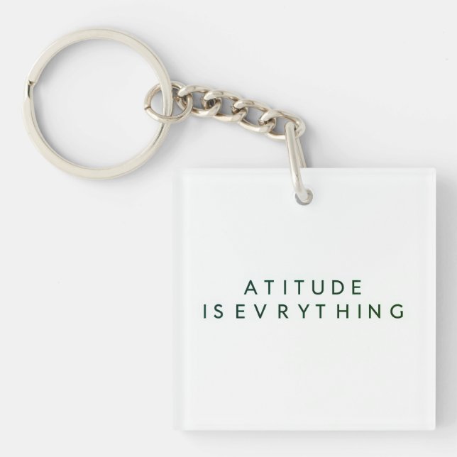 PORTE-CLEFS L'ATTITUDE EST TOUT (Devant)