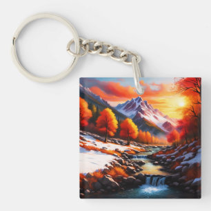 Porte-clefs L'automne devient hiver