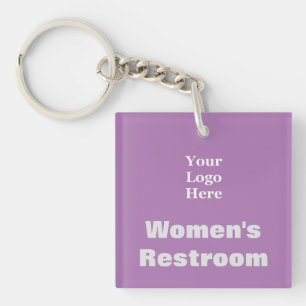 Porte-clefs Lavande de toilettes pour femmes votre logo ici