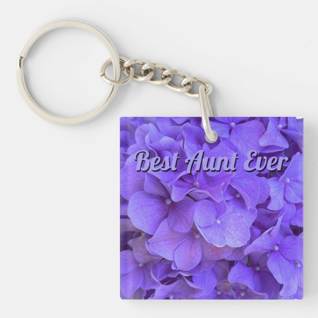 Porte-clefs Lavande lilas violet Hydrangeas fleurs meilleure t (Devant)