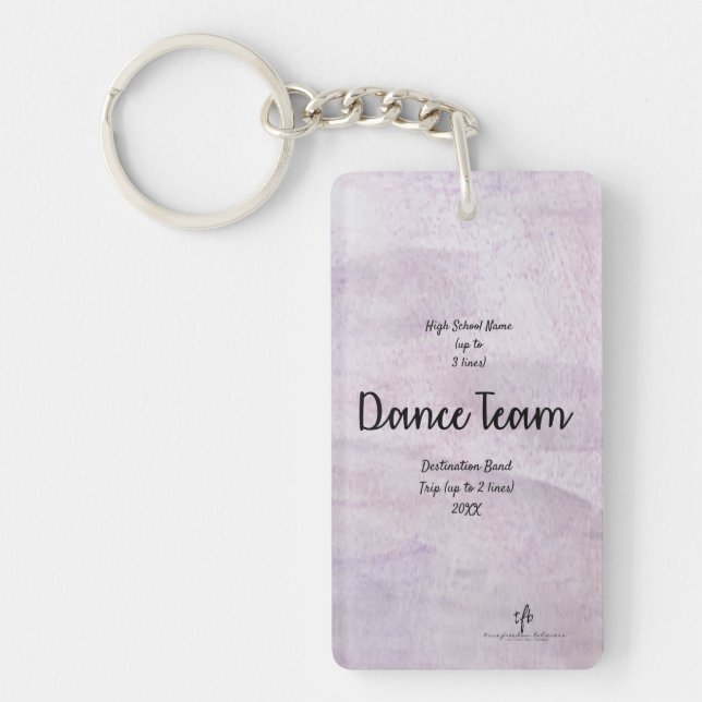 Porte-clefs Lavender Delite Dance Team Band Trip Pers. (Devant)