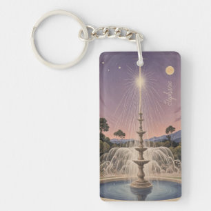 Porte-clefs Lavender Fountain's Lullaby Personnalisé