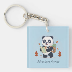 Porte-clefs L'aventure attend Panda