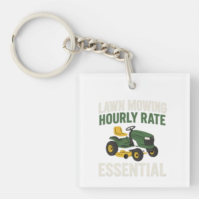 Porte-clefs Lawn Mowing Hourly Rate Essential (Devant)