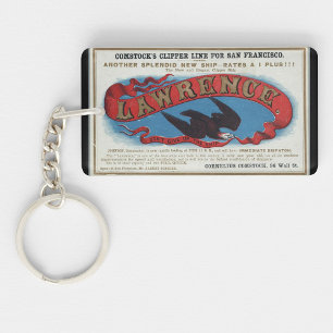 Porte-clefs Lawrence Clipper voilier navire 1900