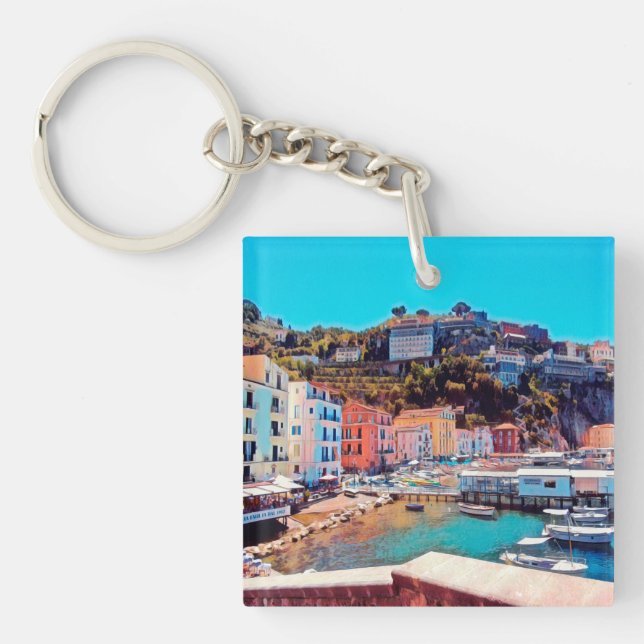Porte-clefs ldp SORRENTO - panorama - plage - (Devant)