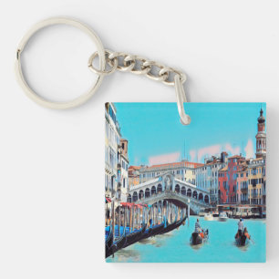 Porte-clefs ldp VENICE - gondolas - rialto -