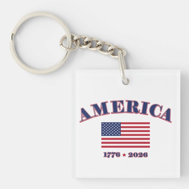 Porte-clefs Le 250e anniversaire de l'Amérique (Devant)